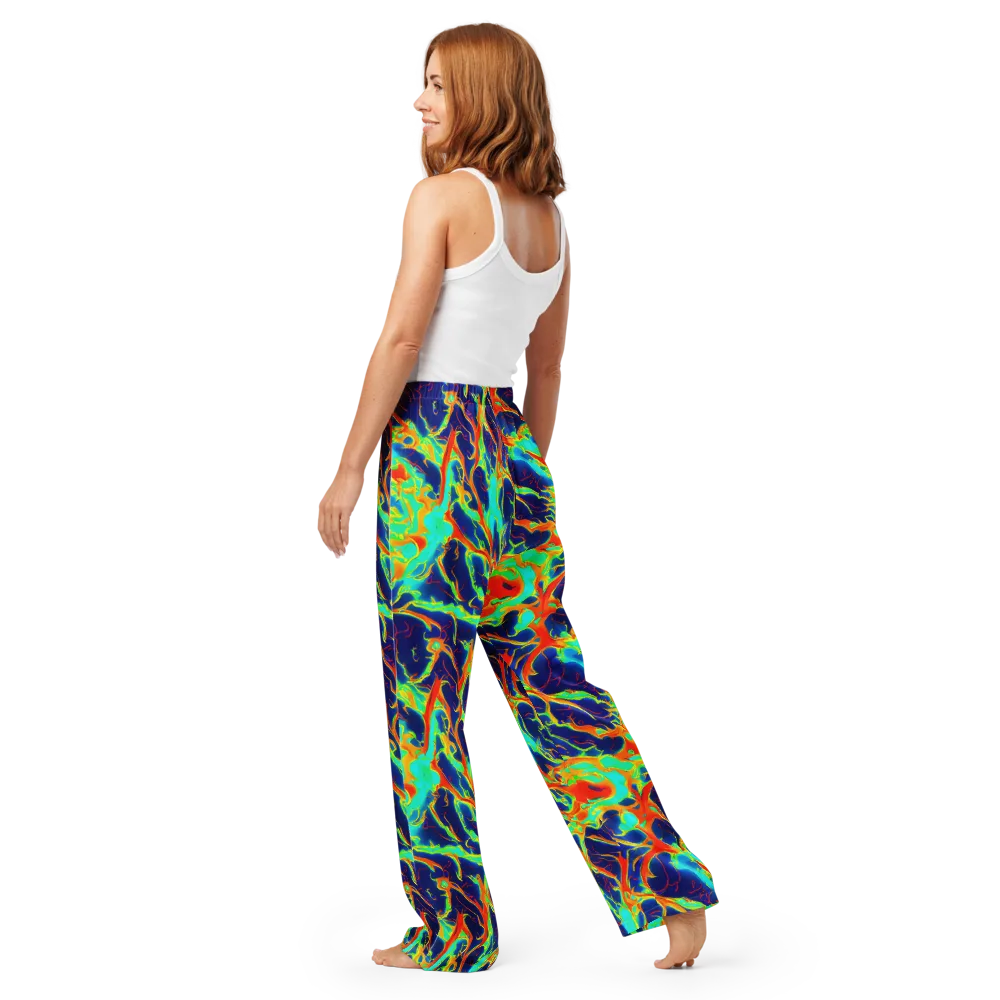 Prismatic Heat on Women's Pajama Pants — Back