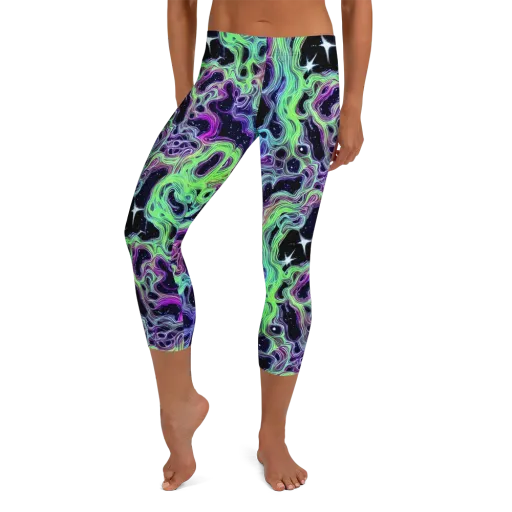 Celestial Molten on a Capri Leggings