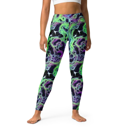 Celestial Molten on a Yoga Leggings