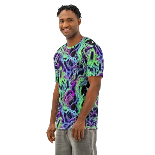 Celestial Molten on a Men's Cotton Crew Neck T-Shirt