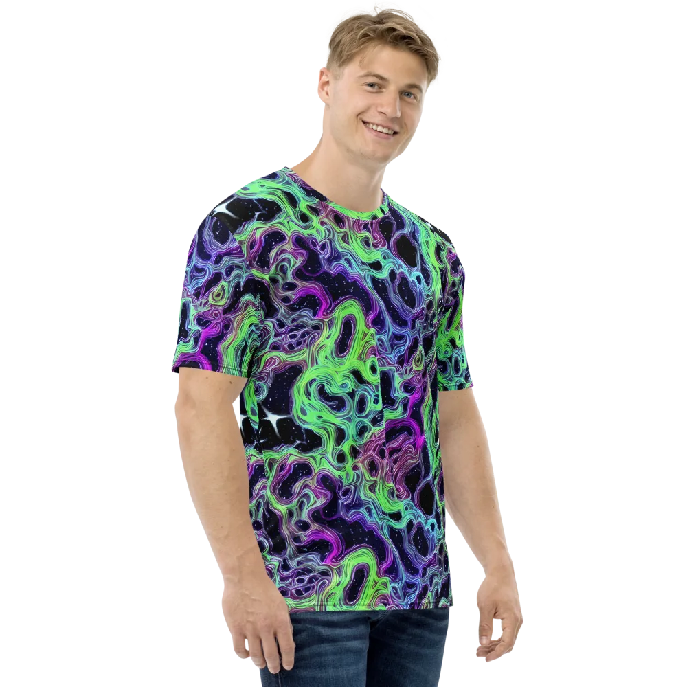 Celestial Molten on Men's Crew Neck T-Shirt — Right