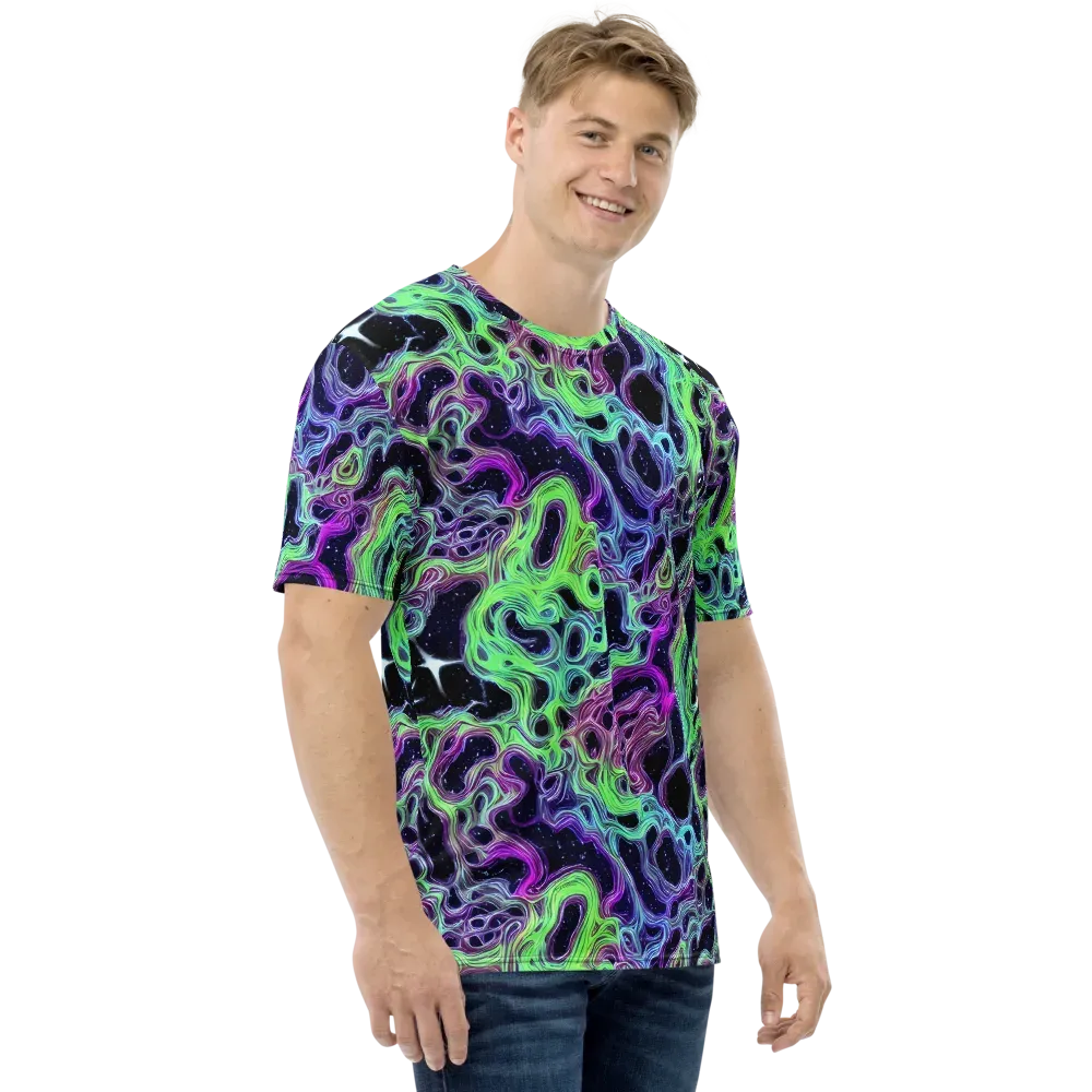 Celestial Molten on Men's Crew Neck T-Shirt — Right