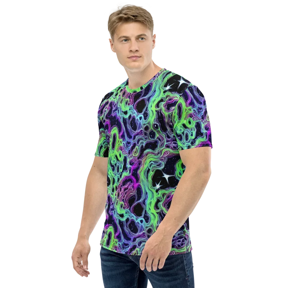 Celestial Molten on Men's Crew Neck T-Shirt — Left