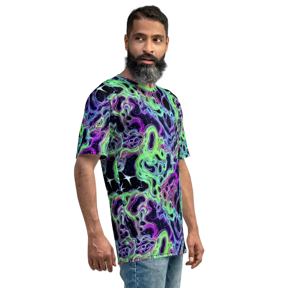 Celestial Molten on Men's Crew Neck T-Shirt — Right
