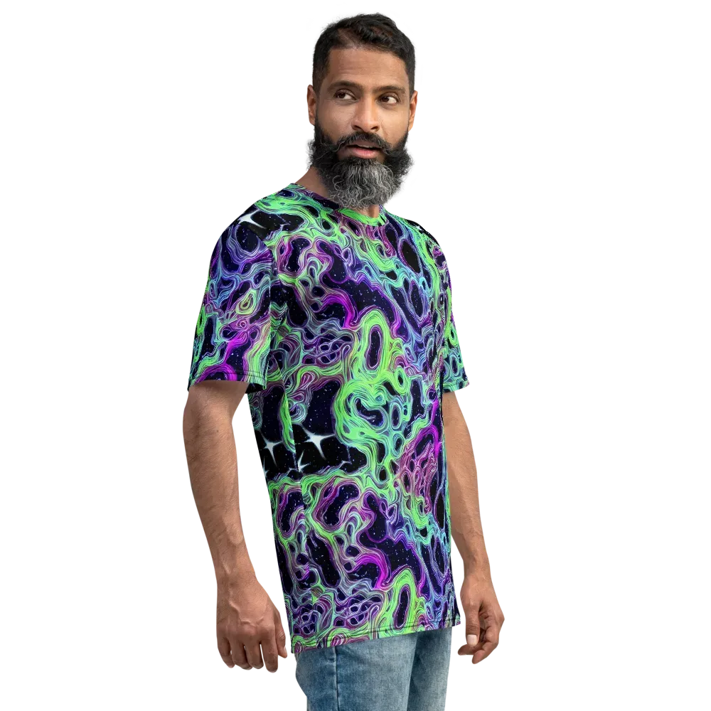 Celestial Molten on Men's Crew Neck T-Shirt — Right