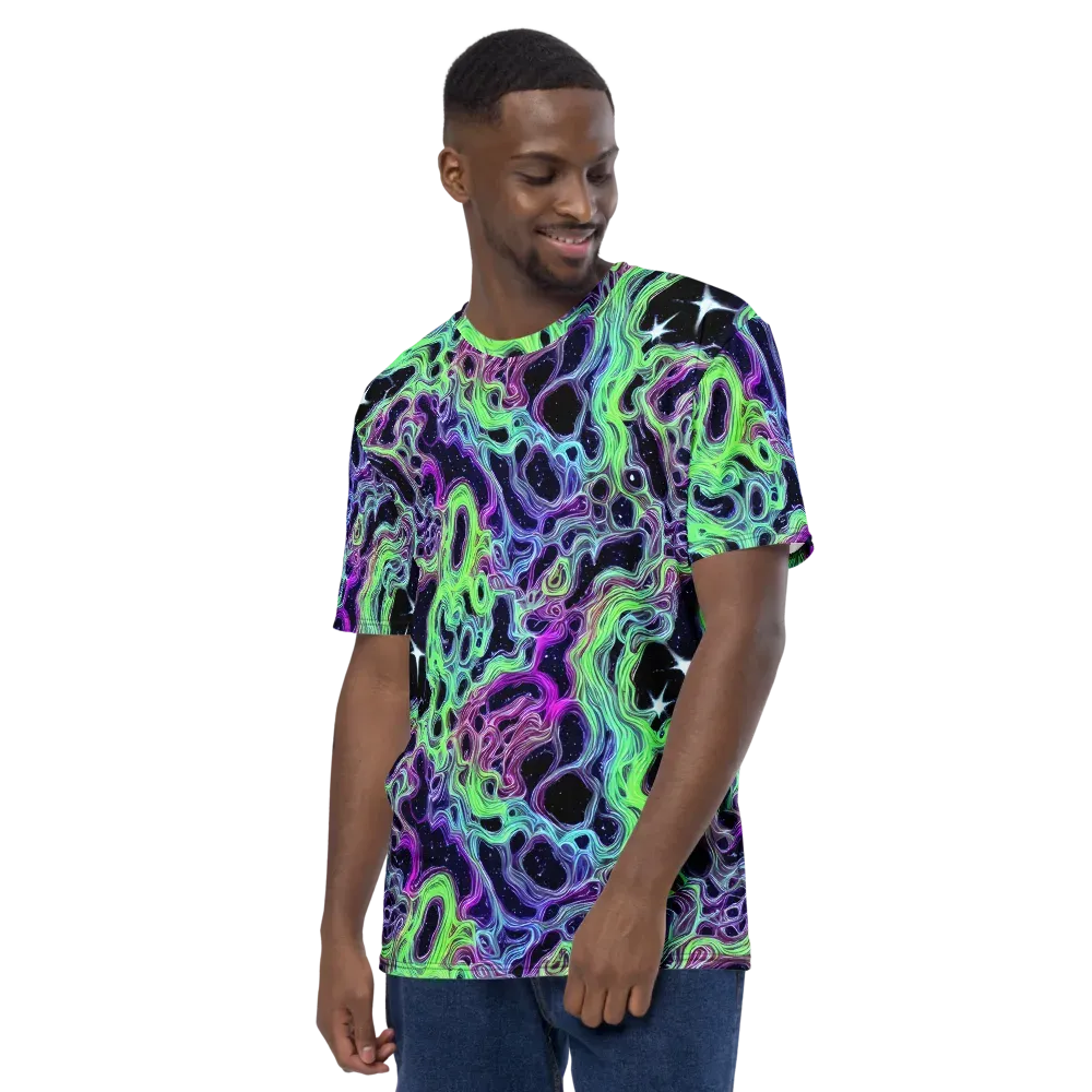 Celestial Molten on Men's Crew Neck T-Shirt — Left