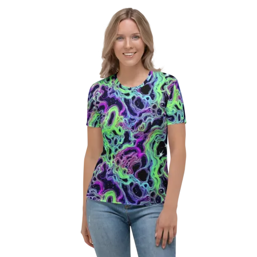 Celestial Molten on a Women's Crew Neck T-Shirt