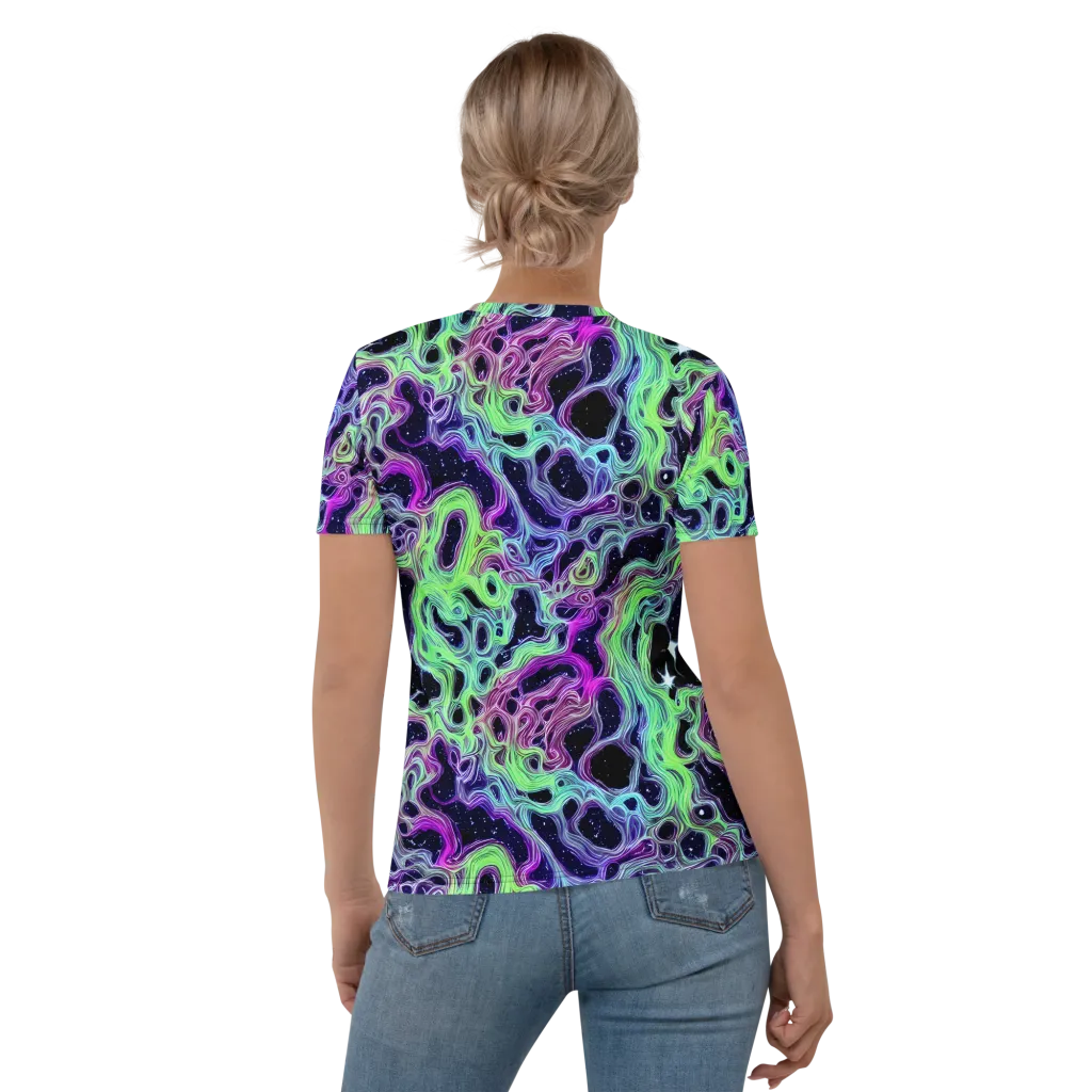 Celestial Molten on Women's Crew Neck T-Shirt — Back