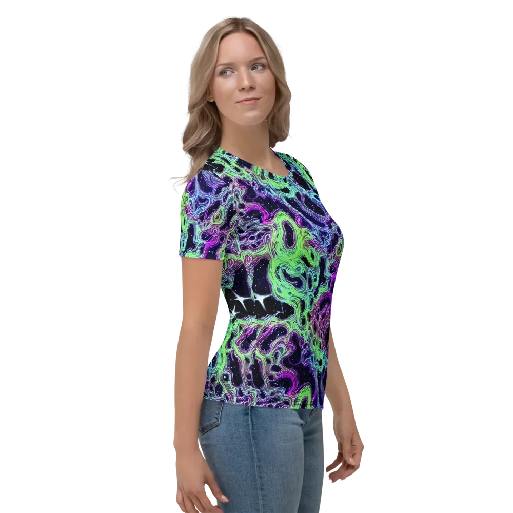 Celestial Molten on Women's Crew Neck T-Shirt — Right
