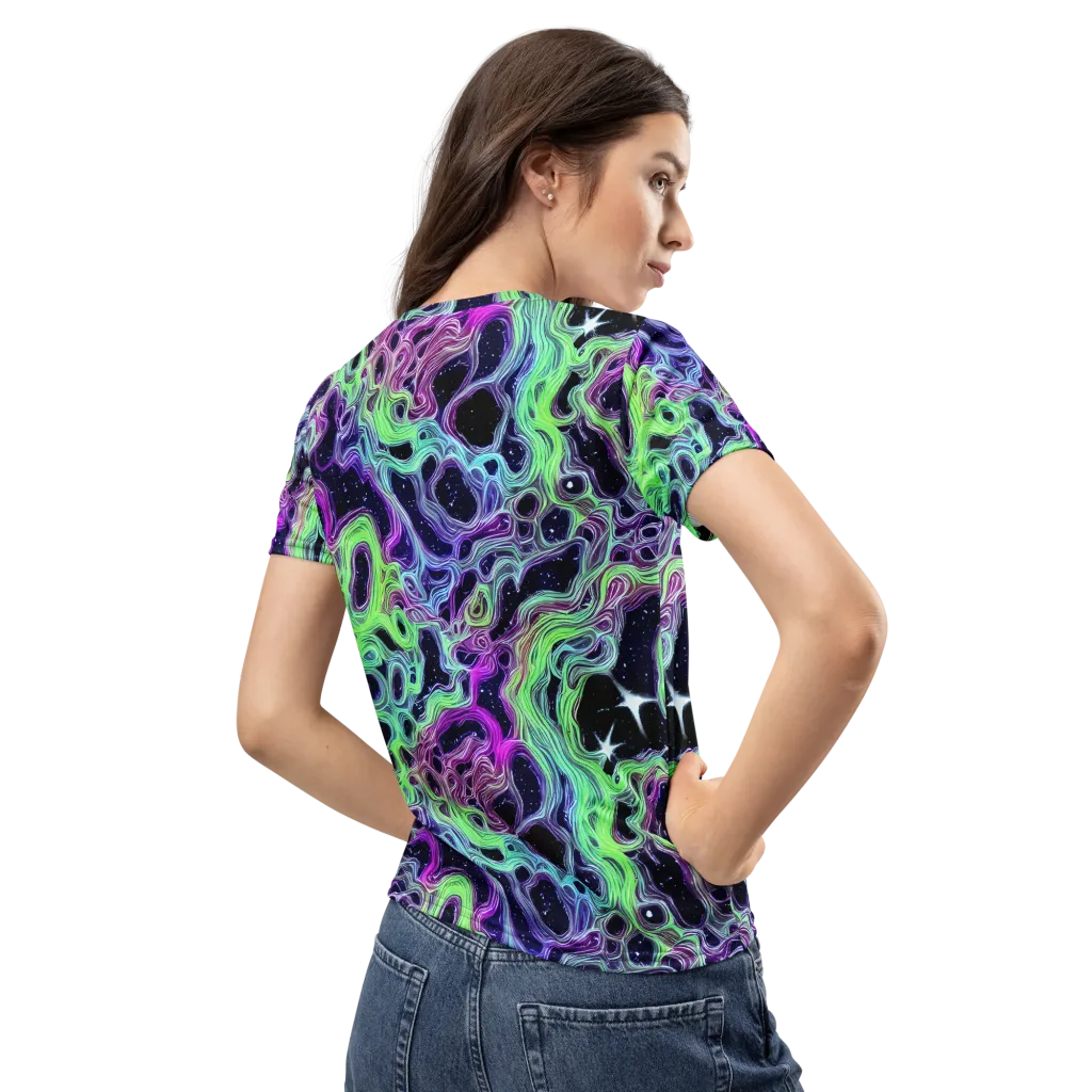 Celestial Molten on Women's Crew Neck T-Shirt — Back