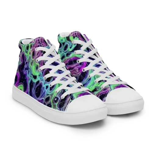 Celestial Molten on a Women's High Top Canvas Shoes