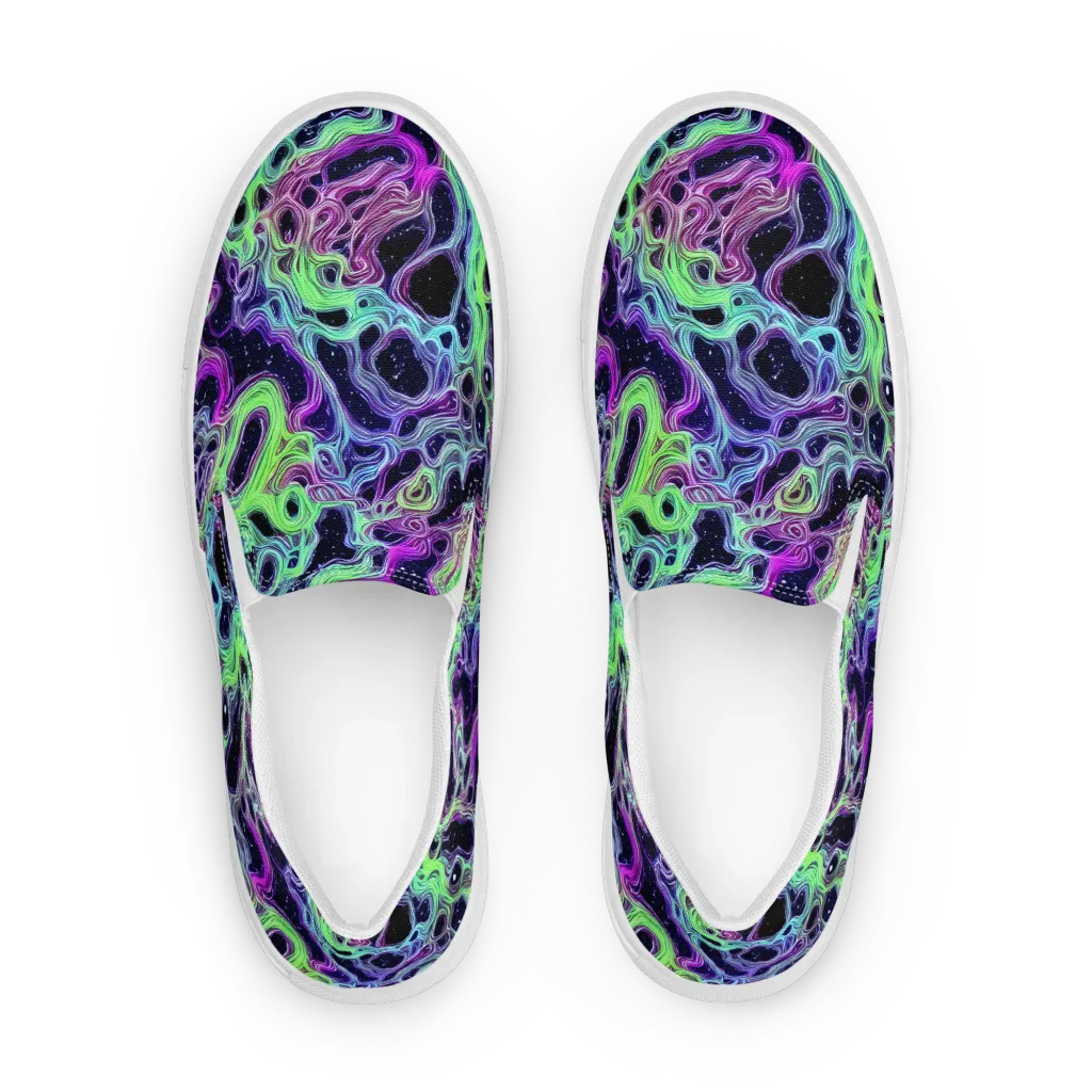 Celestial Molten on Men's Slip-On Canvas Shoes — Front