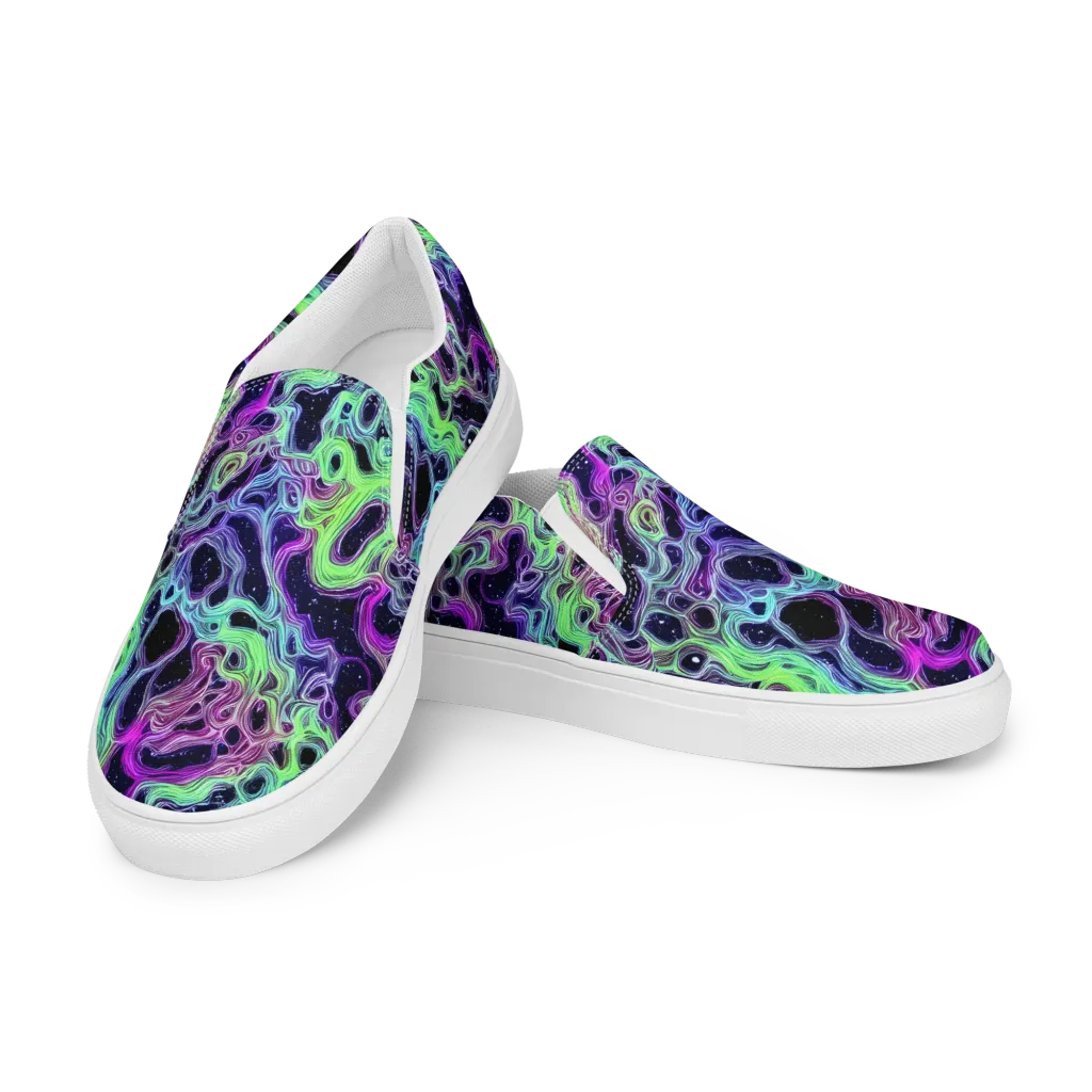 Celestial Molten on Men's Slip-On Canvas Shoes — Left Front