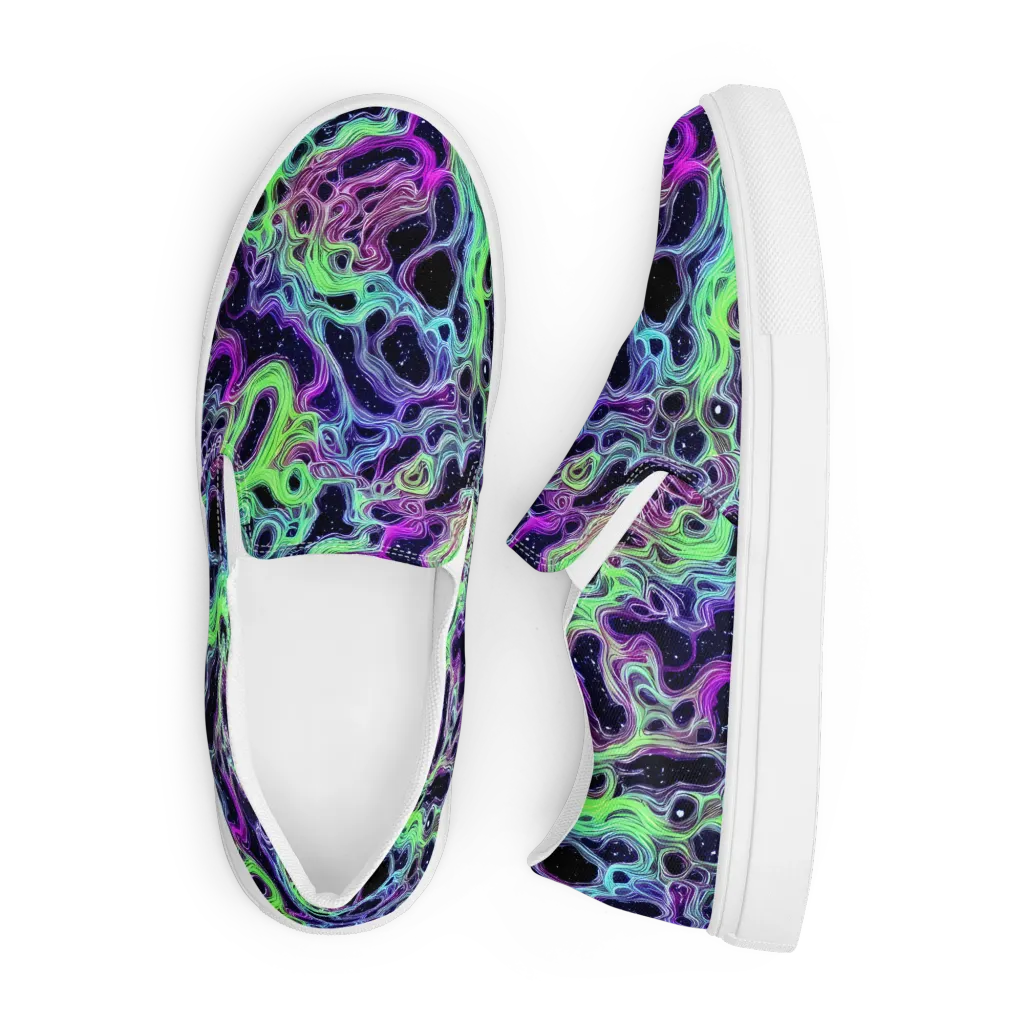 Celestial Molten on Men's Slip-On Canvas Shoes — Front