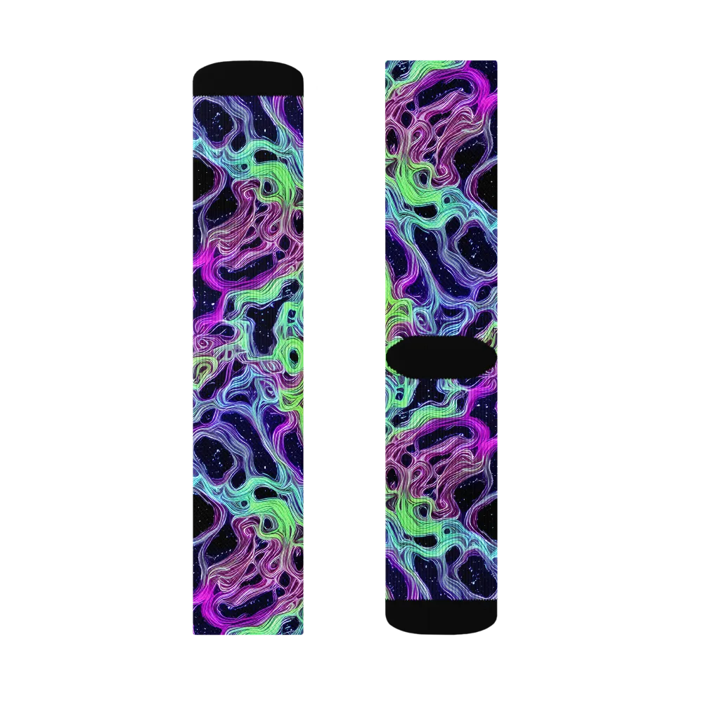 Celestial Molten on Socks — Right Sock