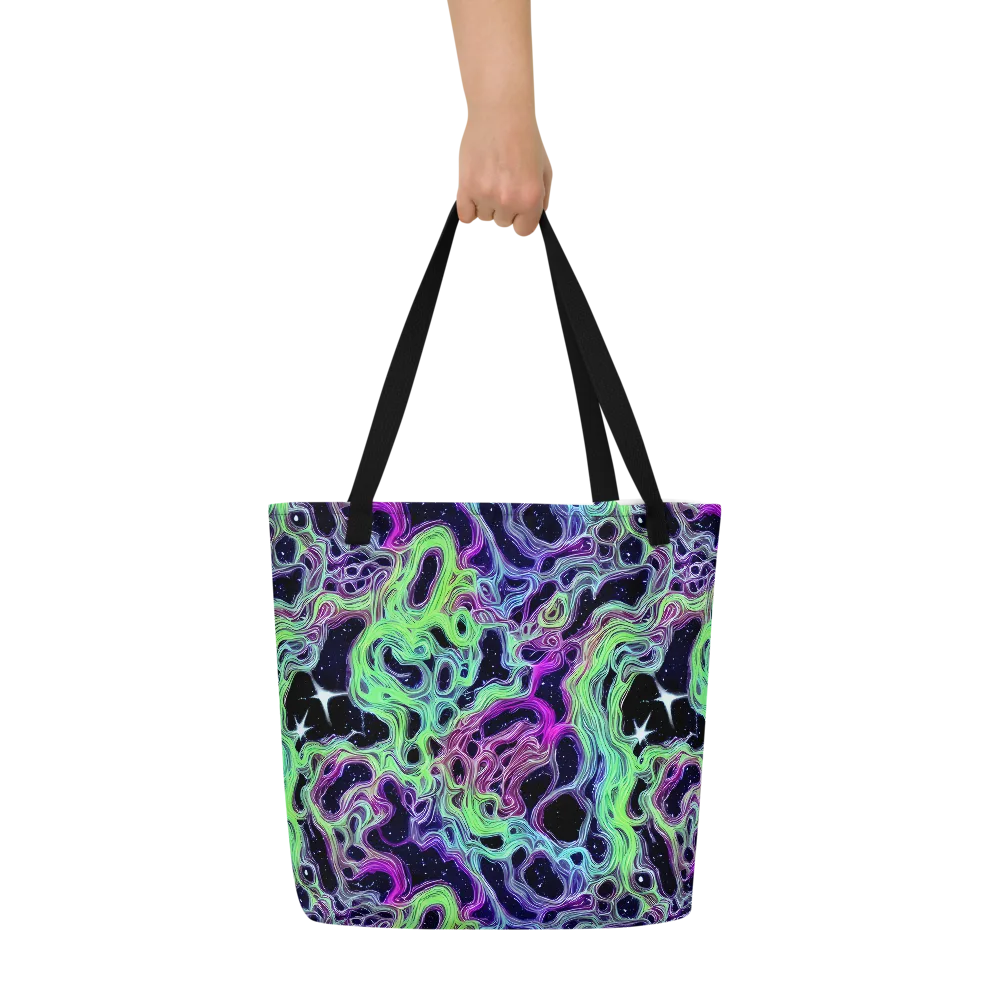 Celestial Molten on Large Tote Bag W/ Pocket — Front