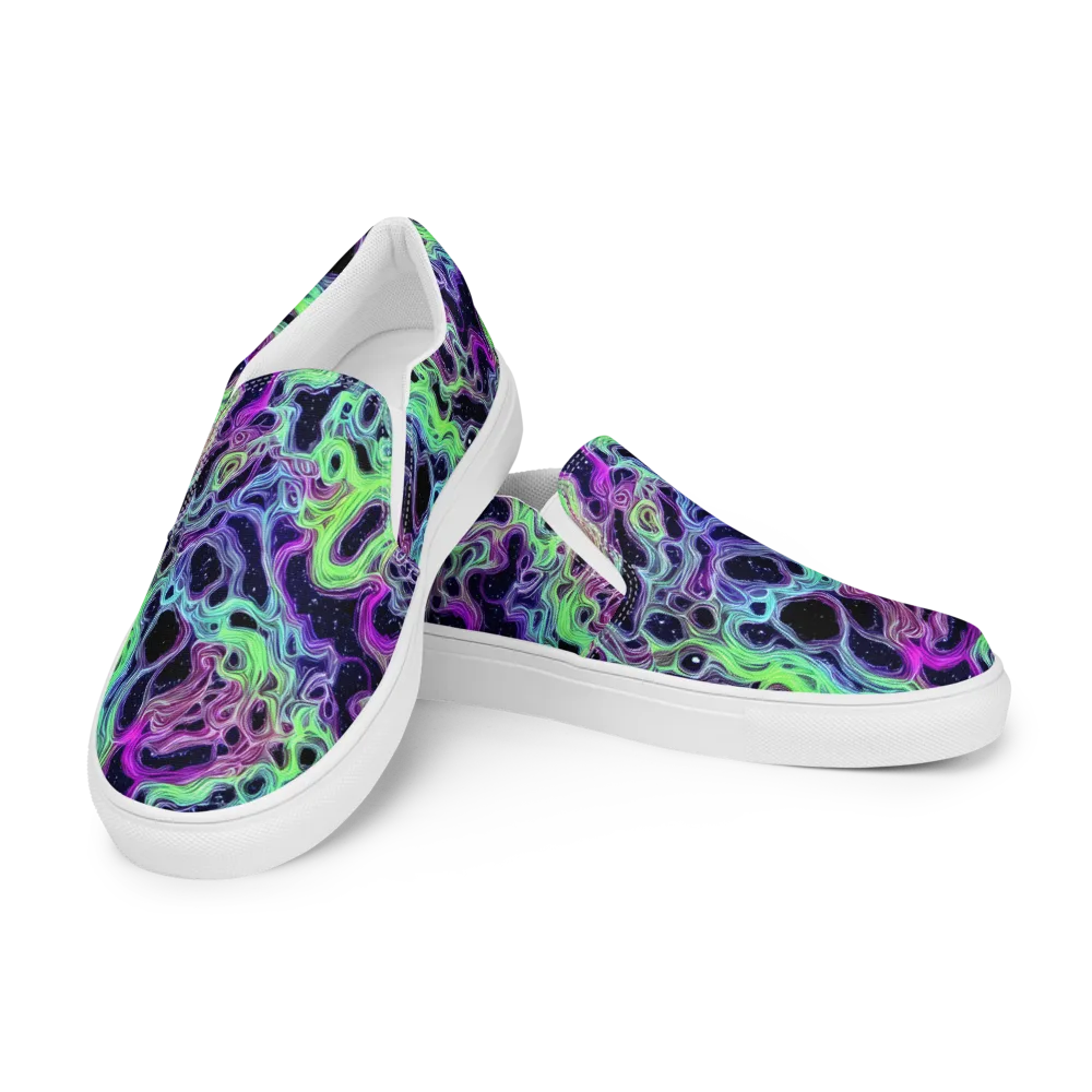 Celestial Molten on Women's Slip-On Canvas Shoes — Left Front