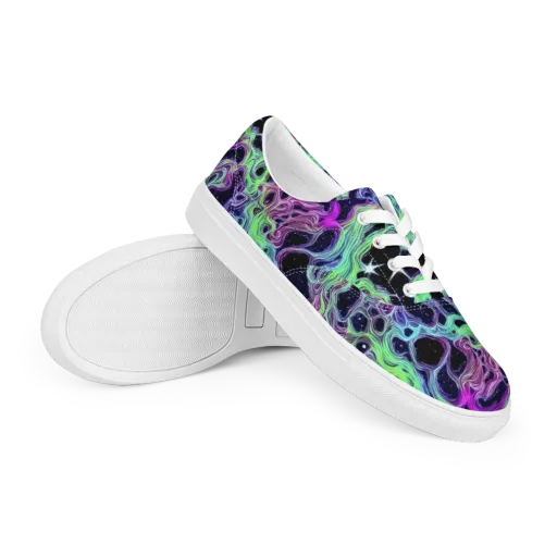 Celestial Molten on a Men's Lace-Up Canvas Shoes