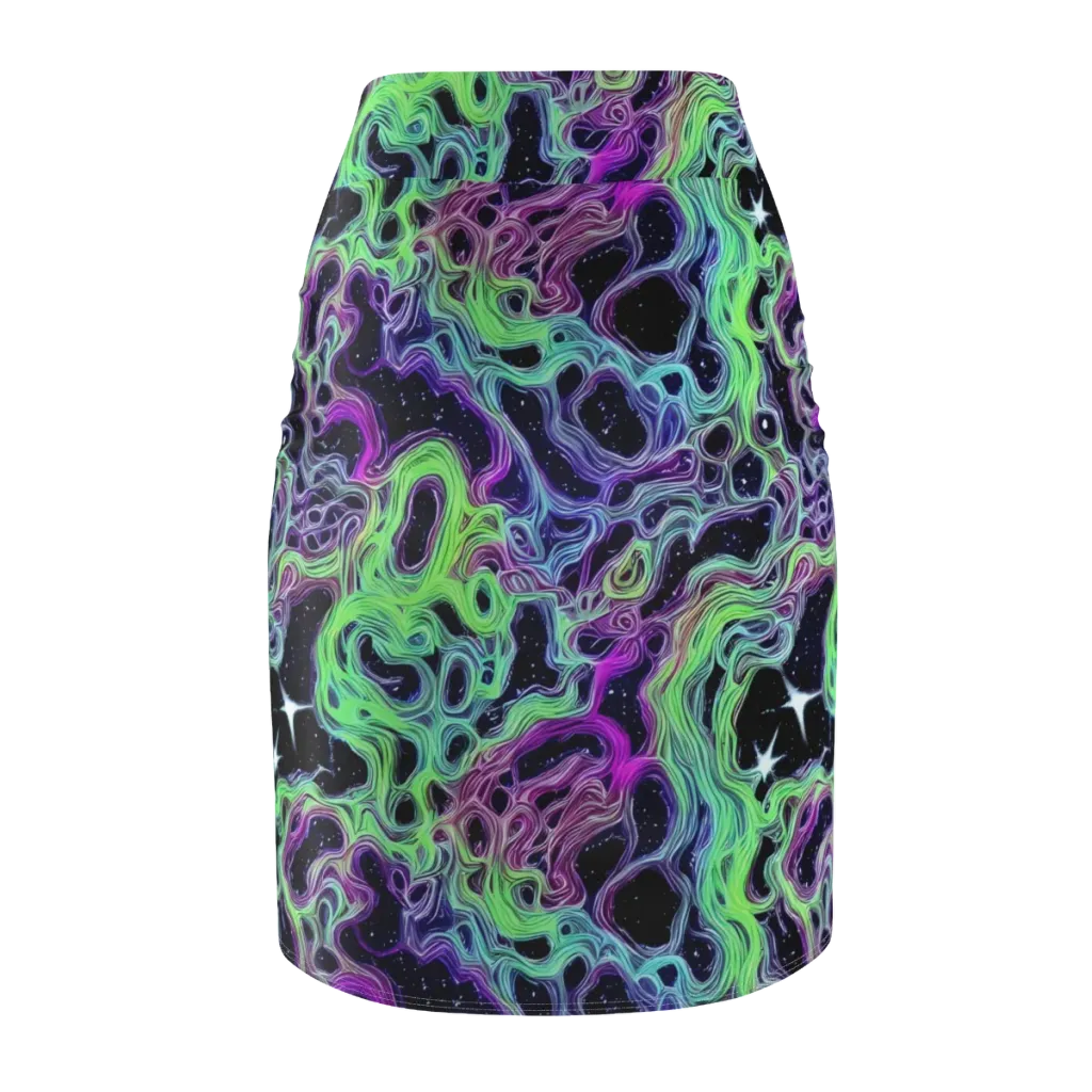 Celestial Molten on Pencil Skirt — Back