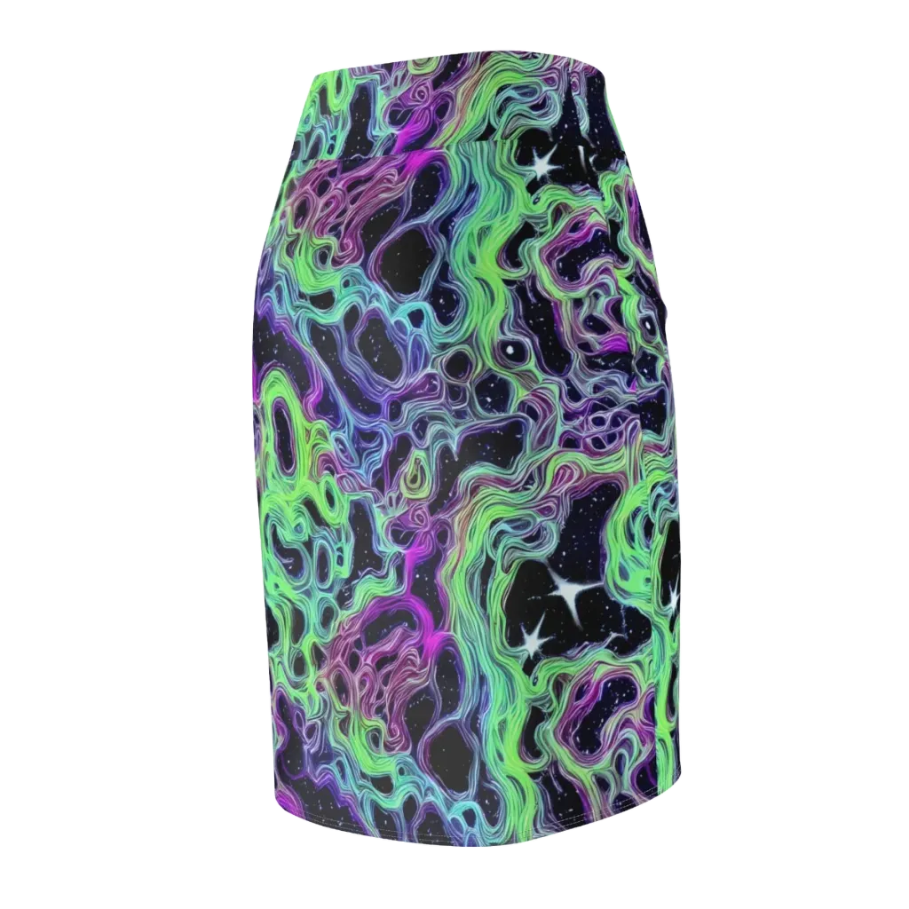 Celestial Molten on Pencil Skirt — Back Side