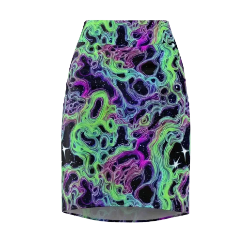 Celestial Molten on a Pencil Skirt