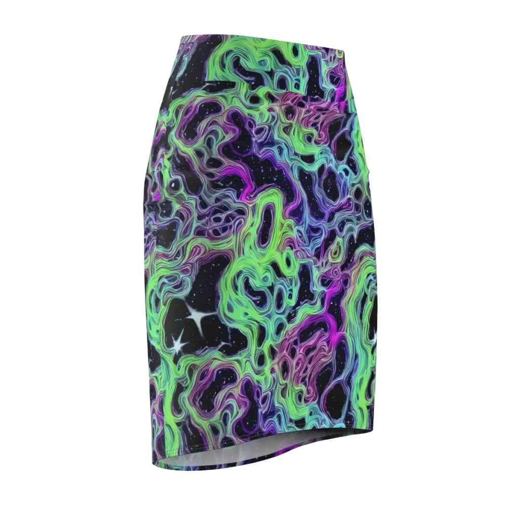Celestial Molten on Pencil Skirt — Front Side