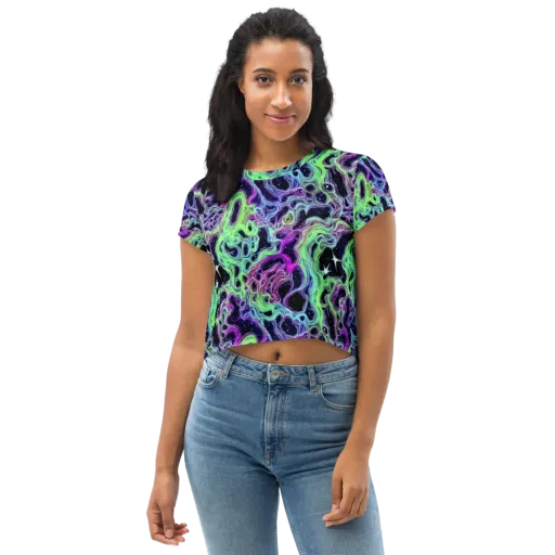 Celestial Molten on a Crop Tee