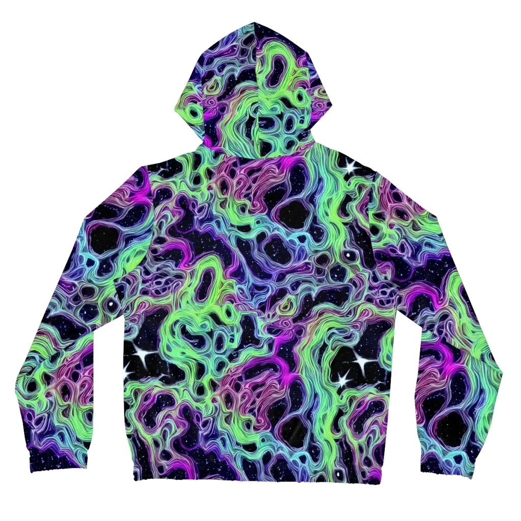 Celestial Molten on Women's Full-Zip Hoodie — Back