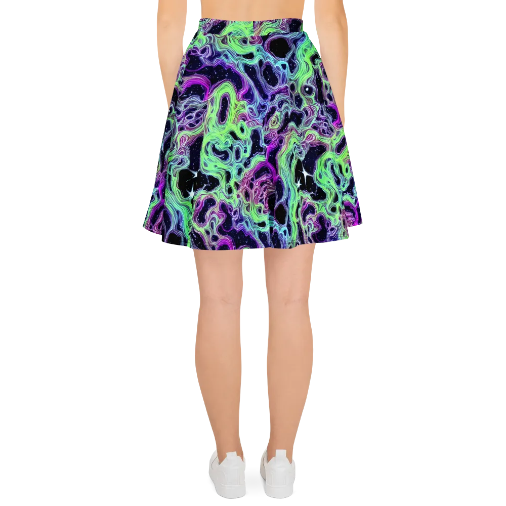 Celestial Molten on Skater Skirt — Back