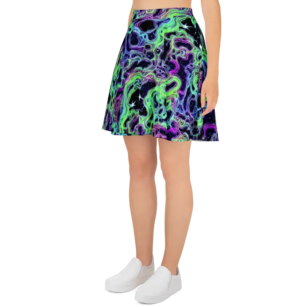 Celestial Molten on Skater Skirt — Left