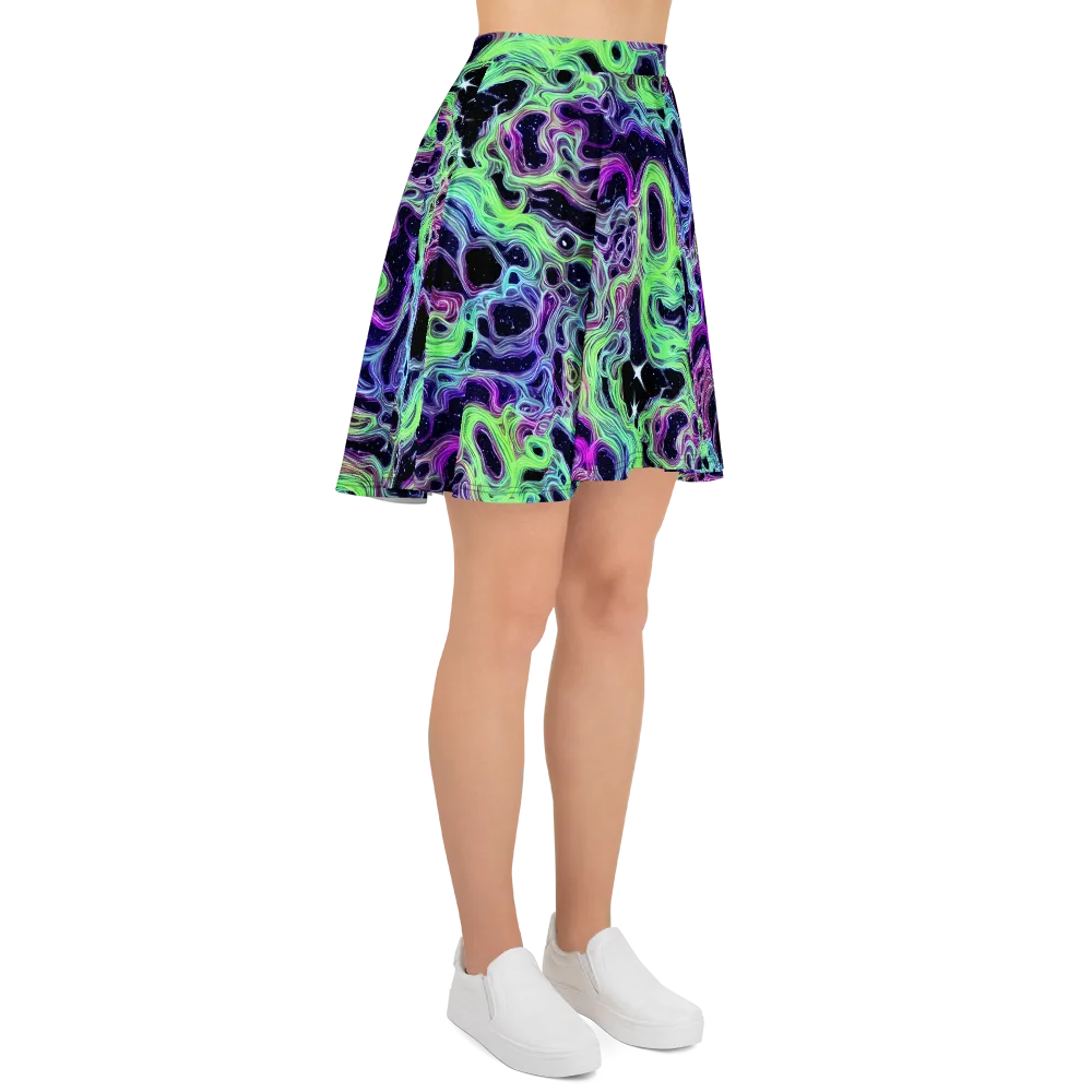 Celestial Molten on Skater Skirt — Right