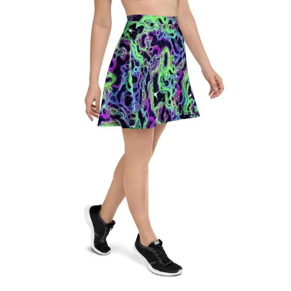 Celestial Molten on Skater Skirt — Right