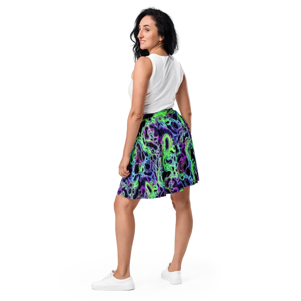 Celestial Molten on Skater Skirt — Back