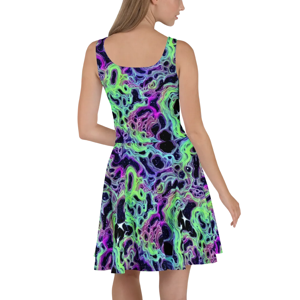Celestial Molten on Skater Dress — Back