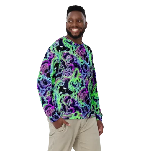 Celestial Molten on a Sweatshirt