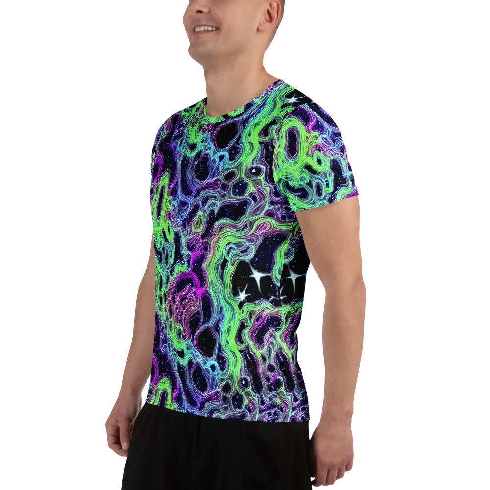 Celestial Molten on Men's Athletic T-Shirt — Left