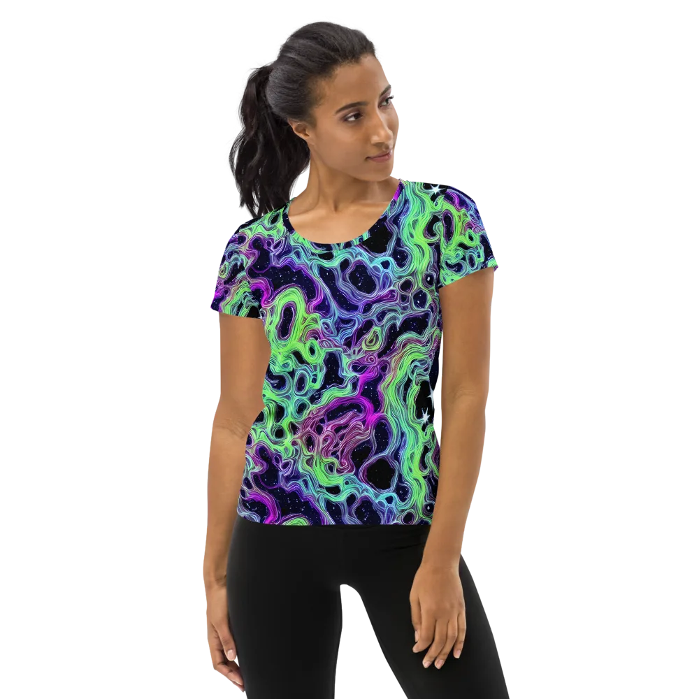 Celestial Molten on Women's Athletic T-Shirt — Front