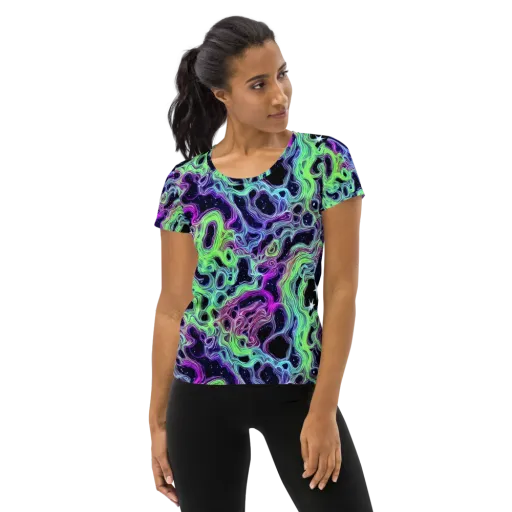 Celestial Molten on a Women's Athletic T-Shirt