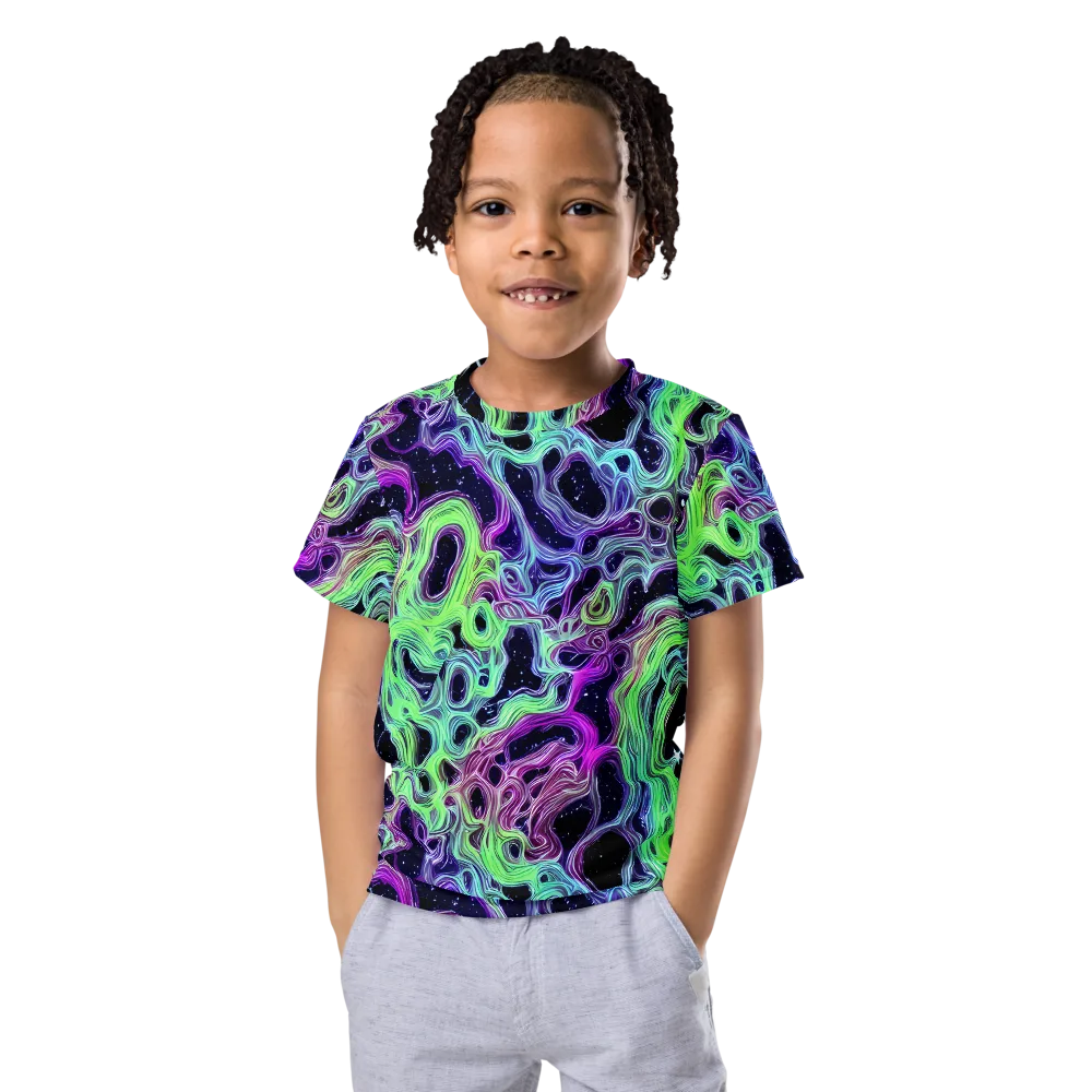 Celestial Molten on Kids Crew Neck T-Shirt — Front