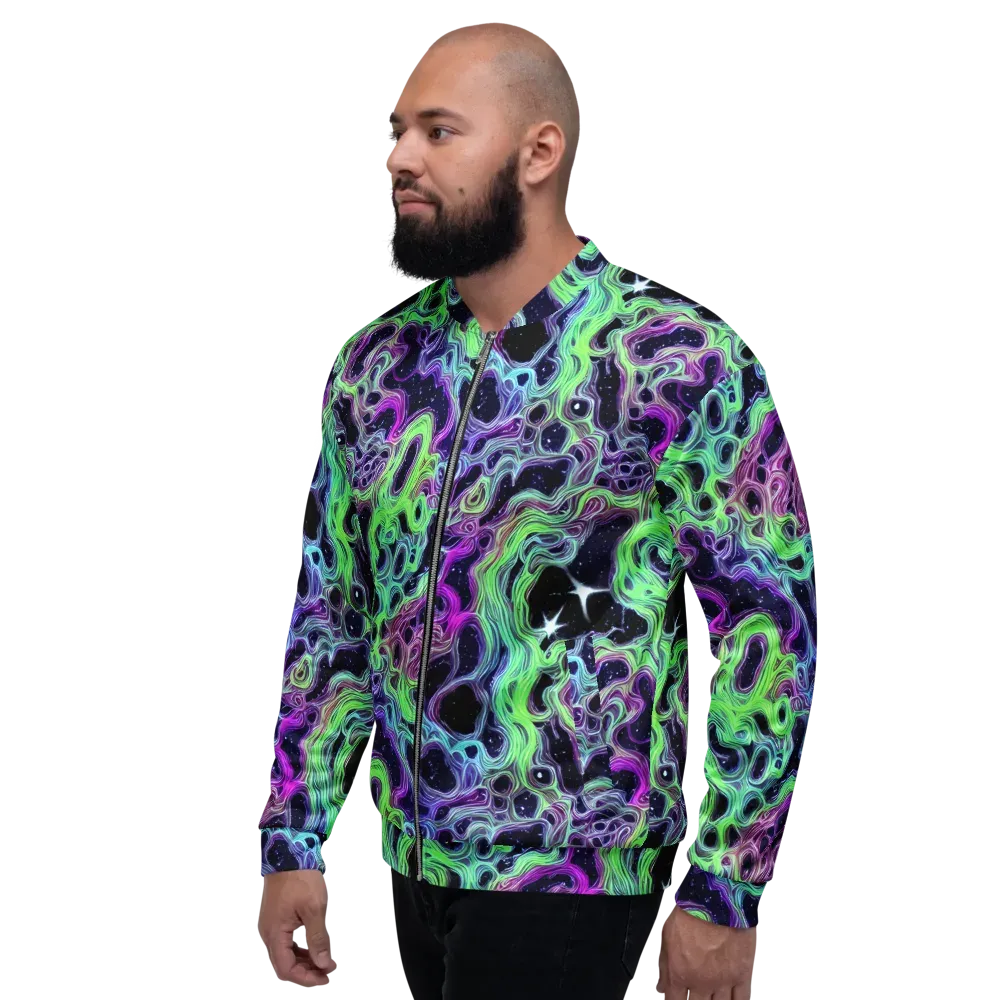 Celestial Molten on Bomber Jacket — Left
