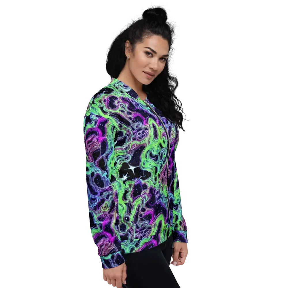 Celestial Molten on Bomber Jacket — Right