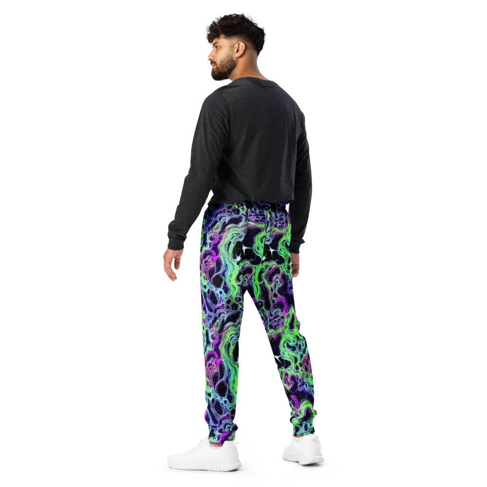 Celestial Molten on Men's Joggers — Back