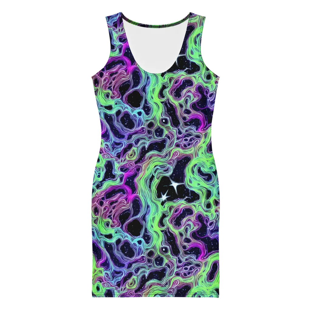 Celestial Molten on Bodycon Dress — Front