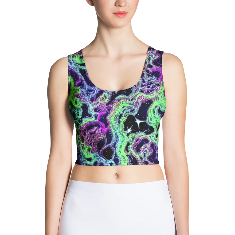 Celestial Molten on Crop Top — Front