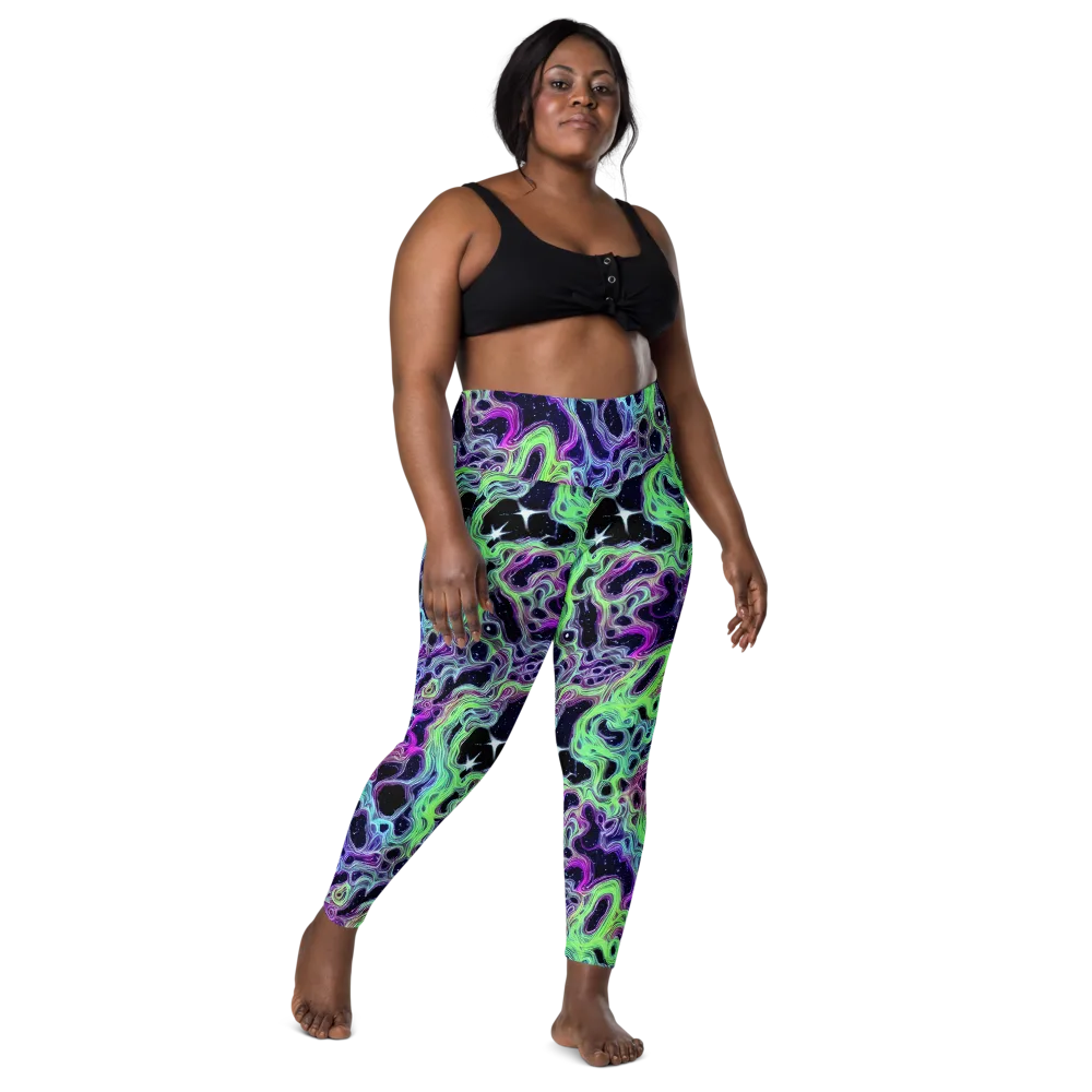 Celestial Molten on Leggings with Pockets — Front