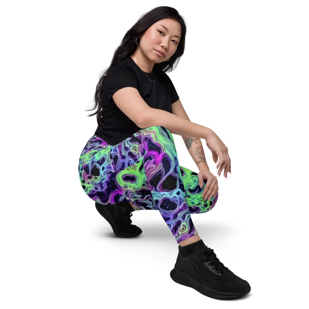 Celestial Molten on Leggings with Pockets — Right Front
