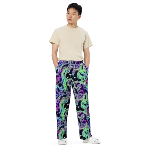 Celestial Molten on a Wide-Leg Pants