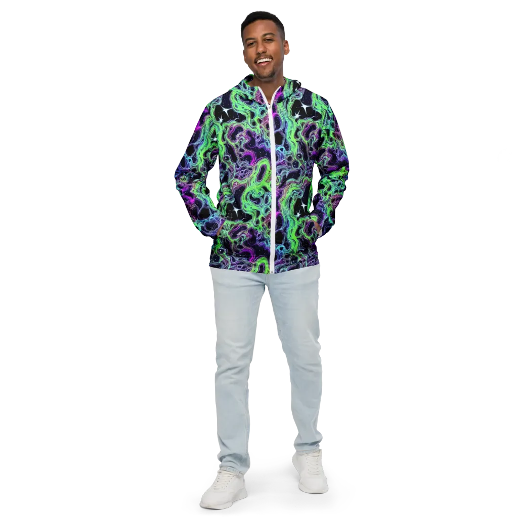 Celestial Molten on Men's Windbreaker — Front