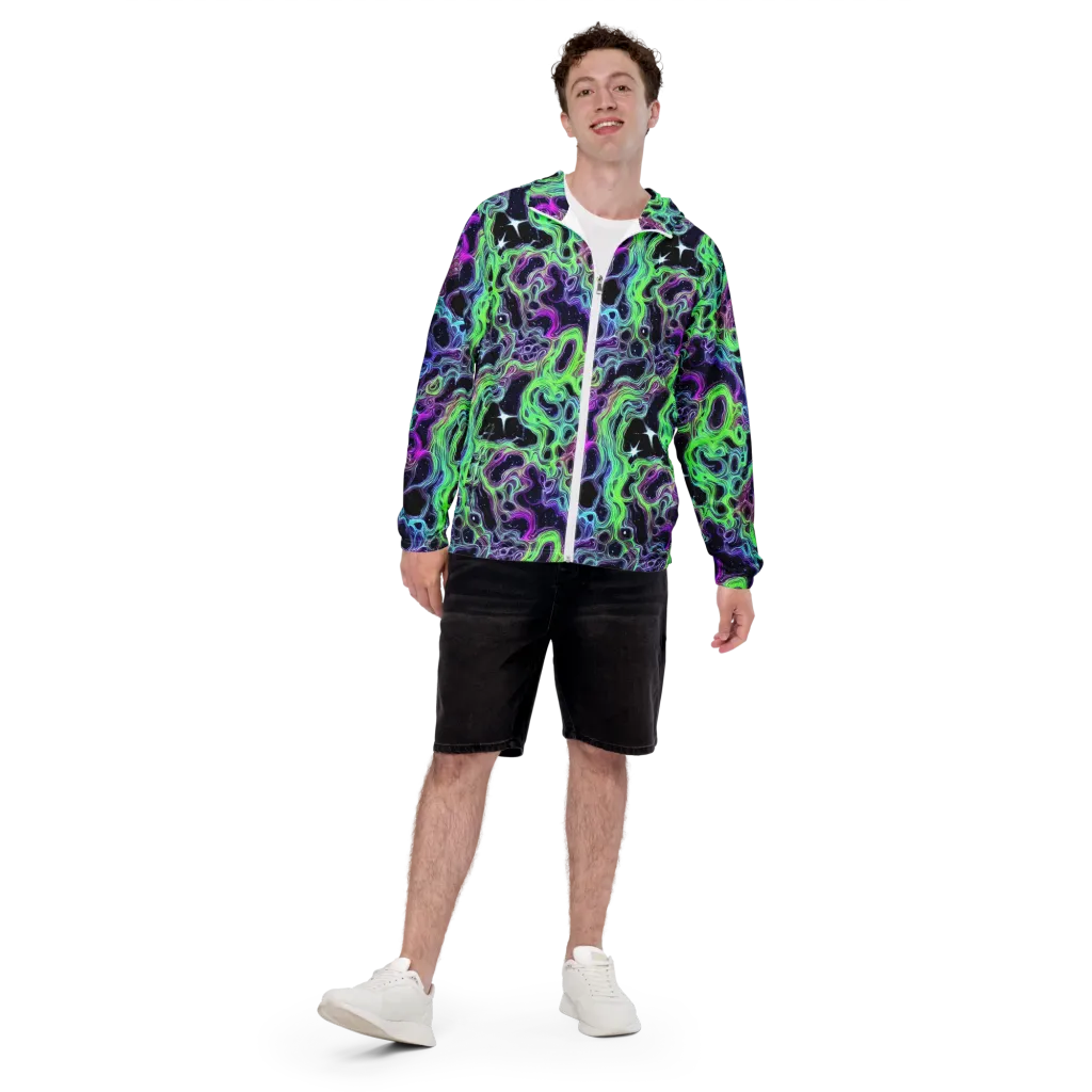 Celestial Molten on Men's Windbreaker — Front