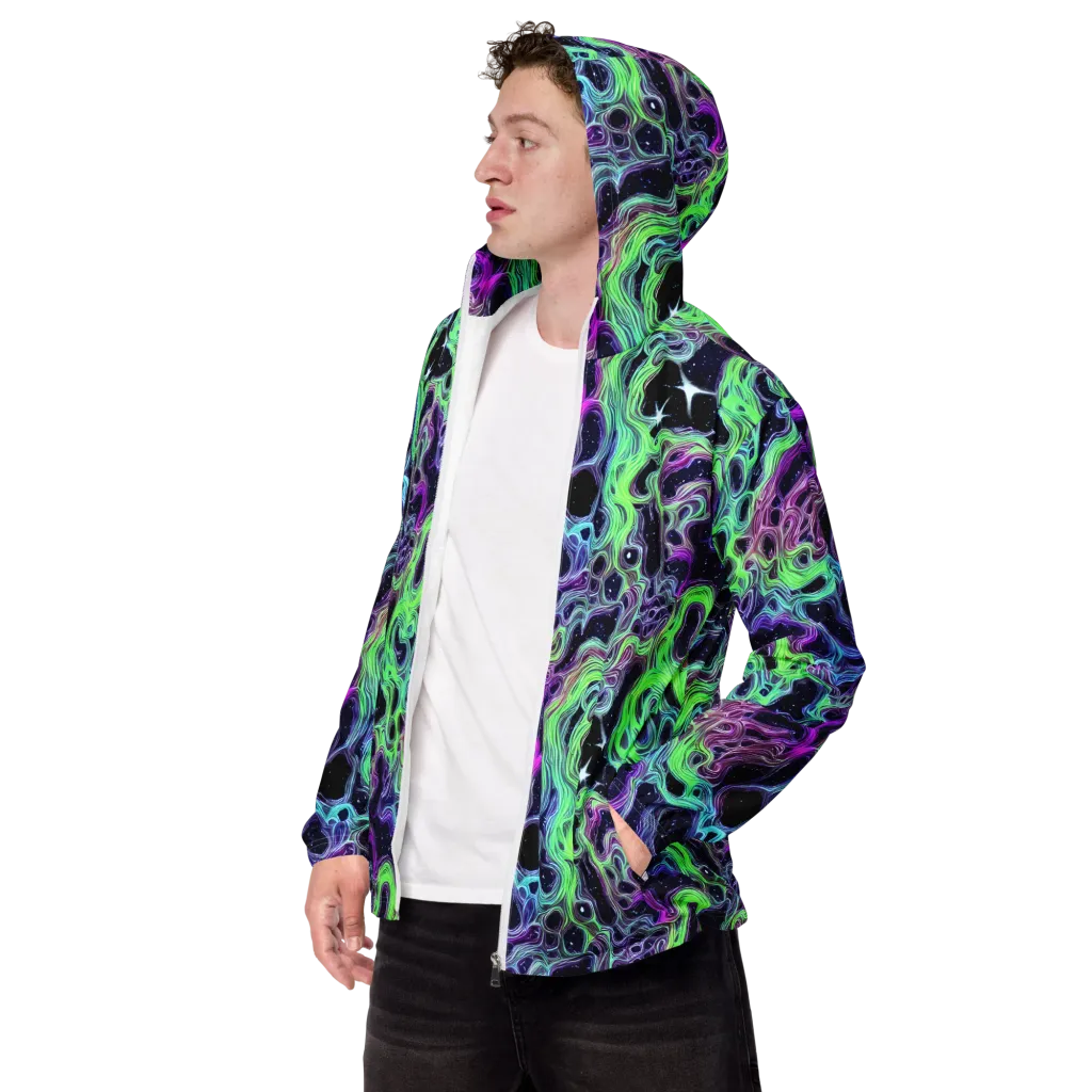 Celestial Molten on Men's Windbreaker — Left Front